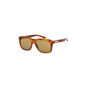 Gucci Zonnebrillen - Heren - Zonnebrillen - Oranje - 55 MM - Accessoires