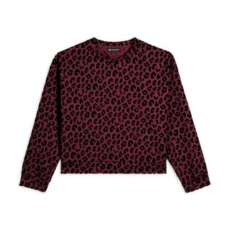Freddy Felpa donna leopardata girocollo