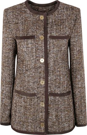 Golden Goose Journey WS Long Boxy Jacket W Patch Pockets And Leathe