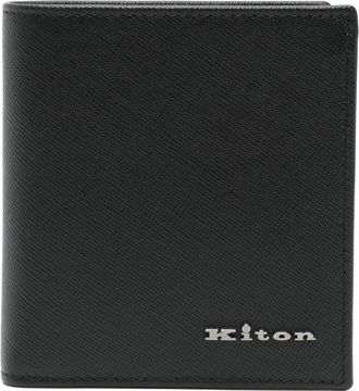 Kiton Portafoglio con stampa - Nero