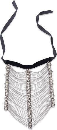 Anne Fontaine Satin Ribbon Collar in Black at Nordstrom