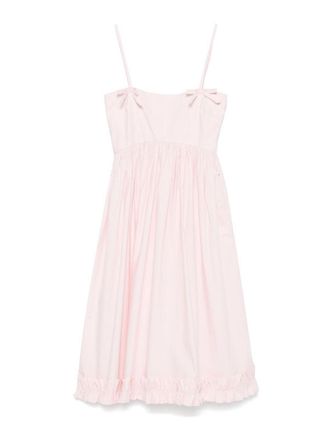 Ganni Cotton Poplin Strap Dress