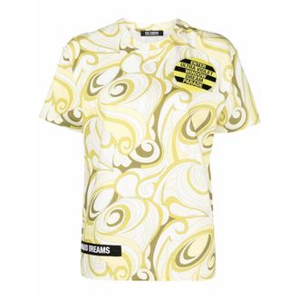 Raf Simons T Shirt Giallo, Verde-Donna