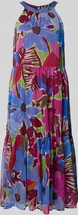 Christian Berg Relaxed Fit Midikleid mit floralem Allover-Print in Ecru, Gr&ouml;&szlig;e 34