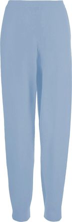 Allude Wool and Cashmere Blend Pants with Elasticated Edges