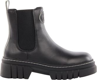 Guess USA Combat Boot - Dames - Chelseaboots - Zwart - 38 EU - Leer - Schoenen
