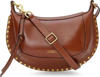 Isabel Marant Oskan Moon Bag - Dames - Schoudertassen - Bruin - ONE Size - Leer - Tassen