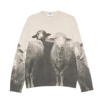 Moschino Pecora Nera Maglione - Knitwear - Mujer - Beige - S