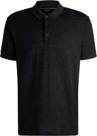 BOSS Paddy relaxed-fit polo shirt in quilted mercerized cotton