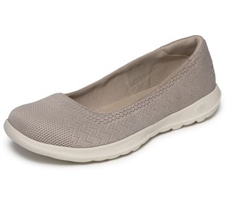 Skechers Performance Womens Go Walk Lite Ballet Flat,Taupe/Beige,8.5 M US