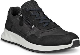 Ecco Low Top Sneaker in Black/Black/Black at Nordstrom Rack, Size 10-10.5Us / 41Eu