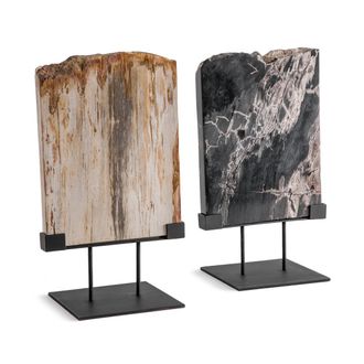 AM.PM Decoratie in versteend hout op een sokkel, Kayu