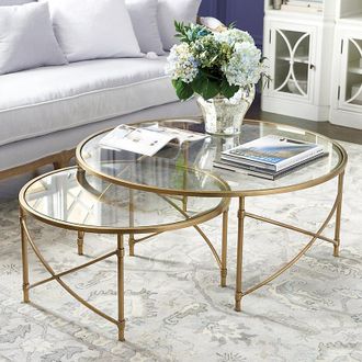Ballard Designs Set of 2 Maxwell Nesting Coffee Tables - Ballard Designs