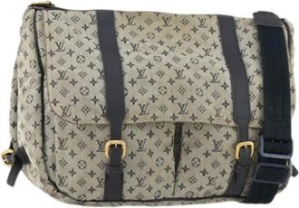 Louis Vuitton Pre-owned Cross Body Bags, female, Blue, Size: ONE SIZE Pre-owned Monogram Mini Canvas Shoulder Bag