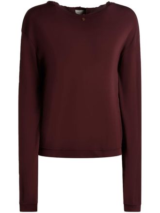 Bally Hoodie met logoplakkaat - Rood