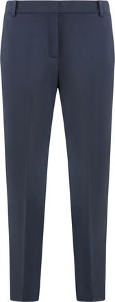 Pinko Bello Straight-leg Broeken - Dames - Slim Fit Broeken - Blauw - XS - Polyester - Broeken