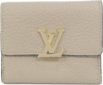 Louis Vuitton Galle Leather Wallet (Tri-Fold) (Pre-Owned)