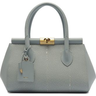 Arezzo Medium Morgan Leather Tote in Glacier Blue at Nordstrom