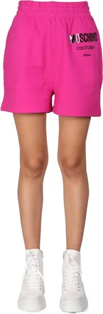 Moschino Vinyl Logo Shorts - Purple