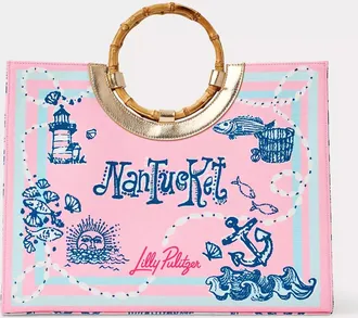 Lilly Pulitzer Oasis Canvas Tote
