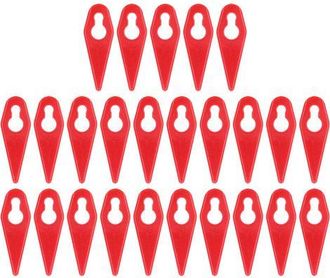 OEM 25 Cuchillas De Repuesto De Pl&aacute;stico Rojo Para Cortac&eacute;spedes Y Desbrozadoras, Accesorios De Jardiner&iacute;a