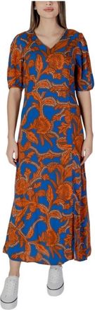 b.young Elegante Viscose Midi Jurk - Dames - Maxi kleedjes - Veelkleurig - S - Kleedjes
