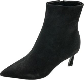Steve Madden Lulah Enkellaars - Dames - Laarzen met Hak - Zwart - 38 1/2 EU - Su&egrave;de - Schoenen