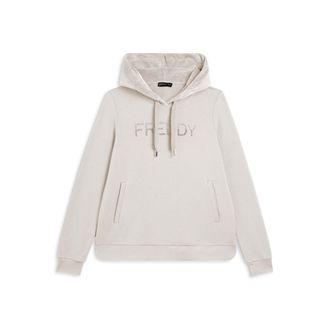 Freddy Felpa sportiva da donna con interno cappuccio in velluto