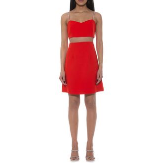 Alexia Admor Eloise Fit & Flare Dress in Red at Nordstrom Rack, Size 14