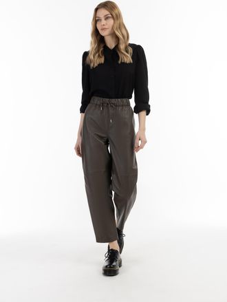 Dreimaster DreiMaster Vintage Leren Broek