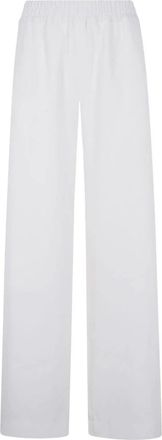 Mark Kenly Domino Tan Pantalones Palazzo de Pierna Ancha - Trousers - Mujer - Blanco - M