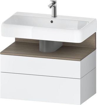 Duravit Qatego Mueble Bajo Lavabo, 1 Extra&iacute;ble Y 1 Caj&oacute;n, - Duravit