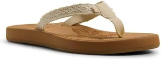 Roxy Gianna II Flip Flop in Ivory at Nordstrom, Size 10
