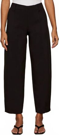 Sanctuary Polished Barrel Pants In Black