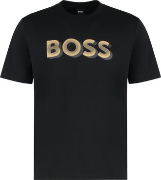 HUGO BOSS Cotton Logo T-Shirt - Black