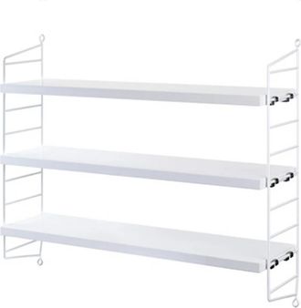 String Furniture String - Pocket Wandregal, weiss / weiss