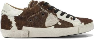 Philippe Model Cow Print Calf Hair Sneakers - Dames - Sneakers - Bruin - 36 EU - Katoen - Schoenen