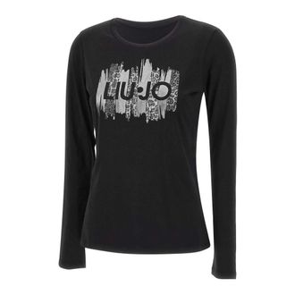 Liu Jo Long Sleeve T-Shirts, female, Black, XS, Long-sleeved T-shirt