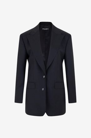 Dolce & Gabbana Gerade geschnittener Blazer aus Wolltuch