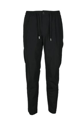 Suns Technical Black Trousers With Elastic Waistband And Drawstring