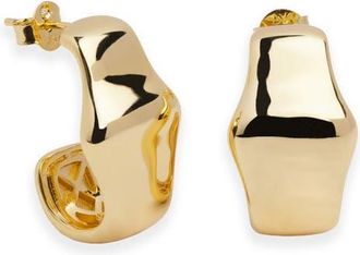 Argento Vivo Bamboo J Hoop Earrings in Gold at Nordstrom
