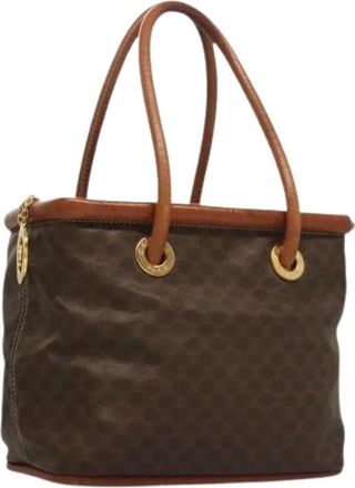 Celine Pre-owned Vintage Canvas Handtas - Dames - Vintage Handtas - Bruin - ONE Size - Vintage