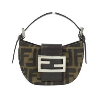 Fendi Pre-owned Canvas Mini Bag - Dames - Pre-owned - Bruin - Maat: ONE Size