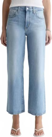 AG - Adriano Goldschmied Saige High Rise Wide Leg Crop Jeans In Kings River