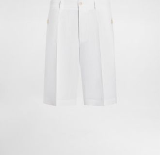 Dolce & Gabbana Linen Jogging Trousers - Man Pants And Shorts White 44