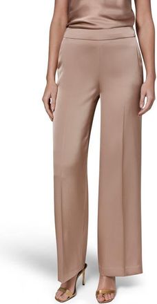 DKNY Flat Front Straight Leg Pants in Umbria at Nordstrom, Size 10