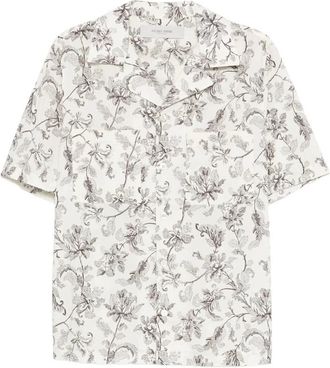 Golden Goose Journey MS Short Sleeves Boxy Shirt Pasifae Printed Cotton Clothing