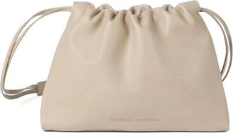 Brunello Cucinelli BC Duo monili-detail leather shoulder bag - women - Calf Leather - One Size - Neutrals