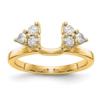 Diamond2Deal 14k Yellow Gold Lab Grown Diamond Wedding Band Ring 0.37Ct Clarity- VS Color- D-E