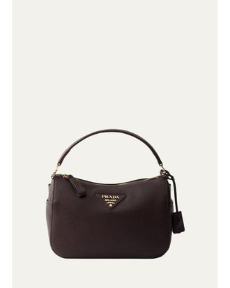 Prada Grain Leather Top-Handle Bag